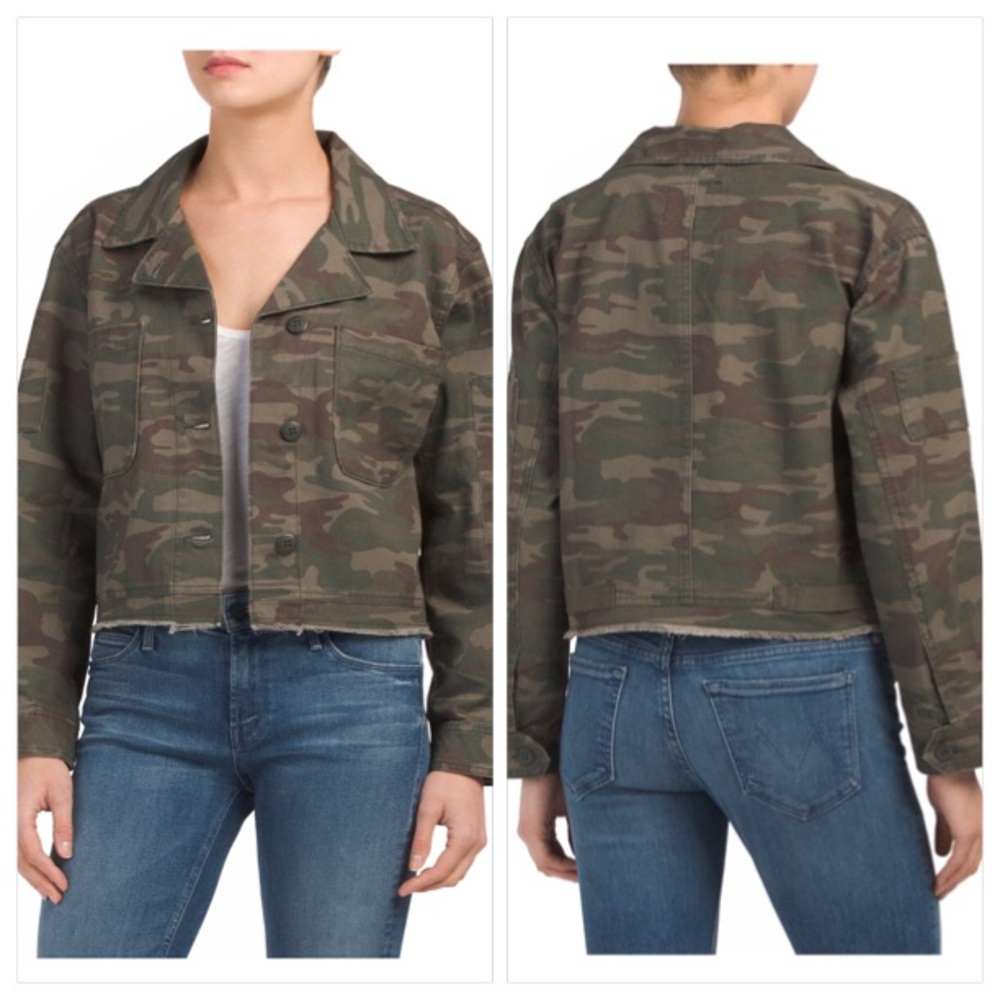 NWT💚Sanctuary Camo Crop Jacket